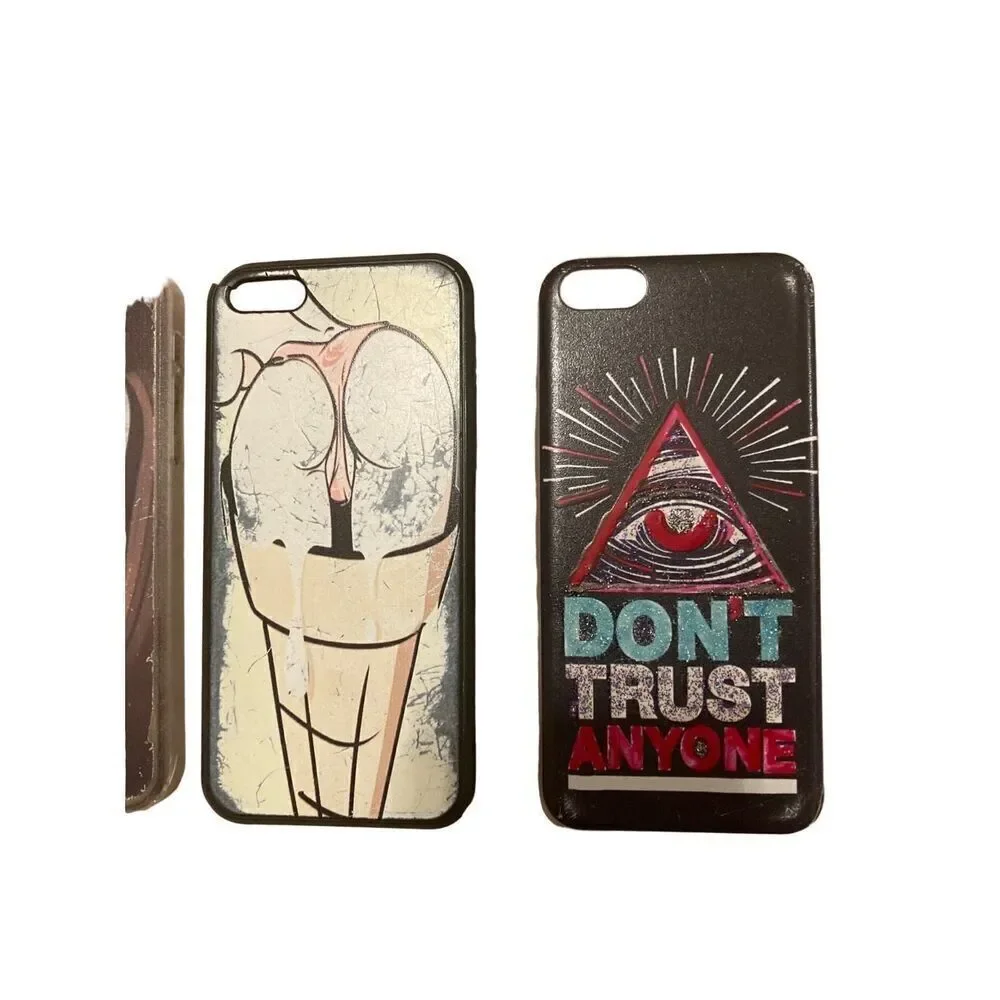 Lot of 5 iPhone 4 Hard Cases Covers Skins Cell Phone Saw Horror Sexy Ice Cream